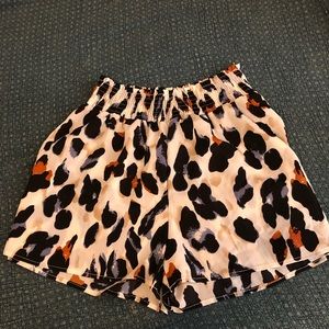 Stretchy animal print shorts!